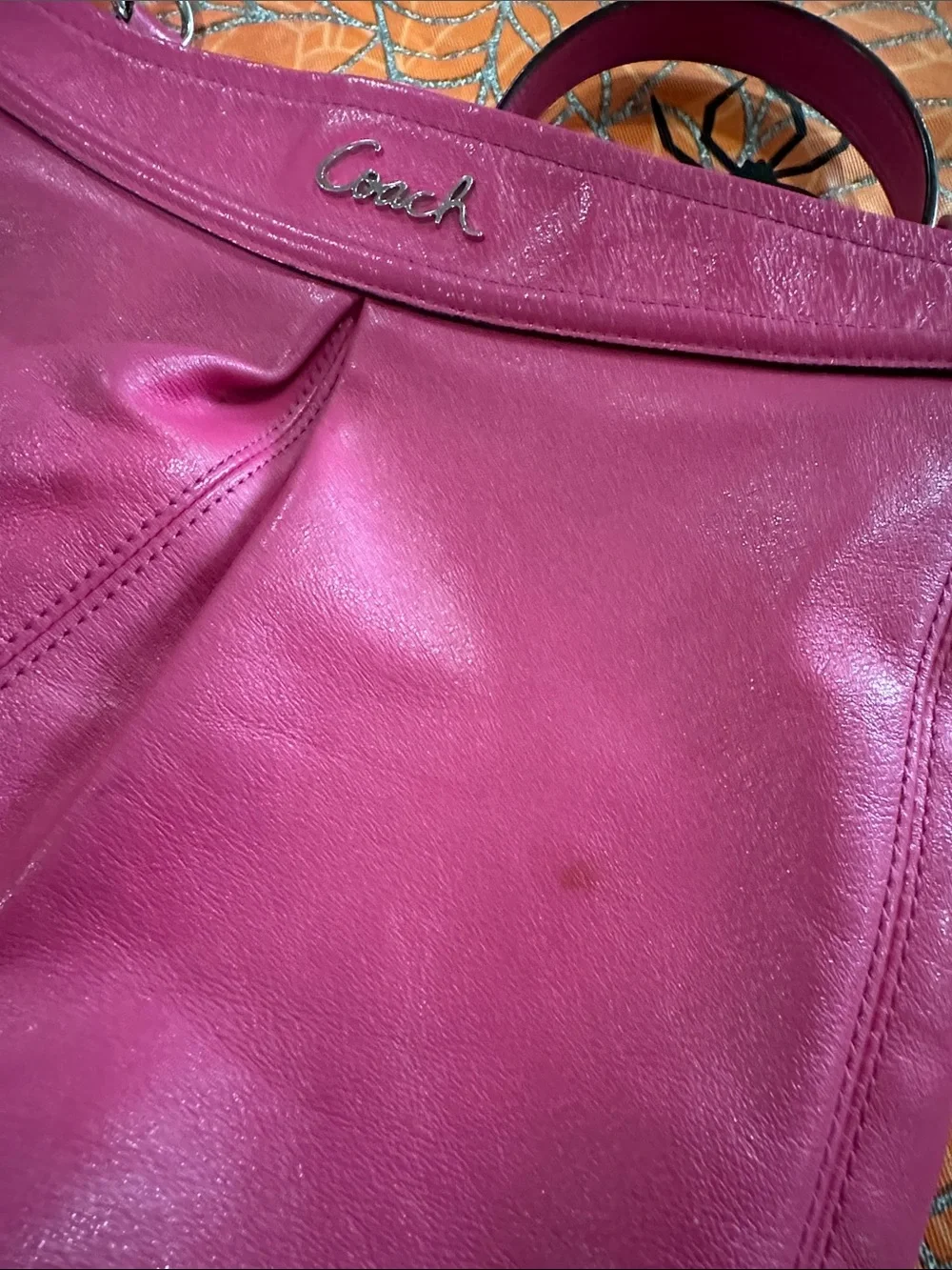 Coach pink leather